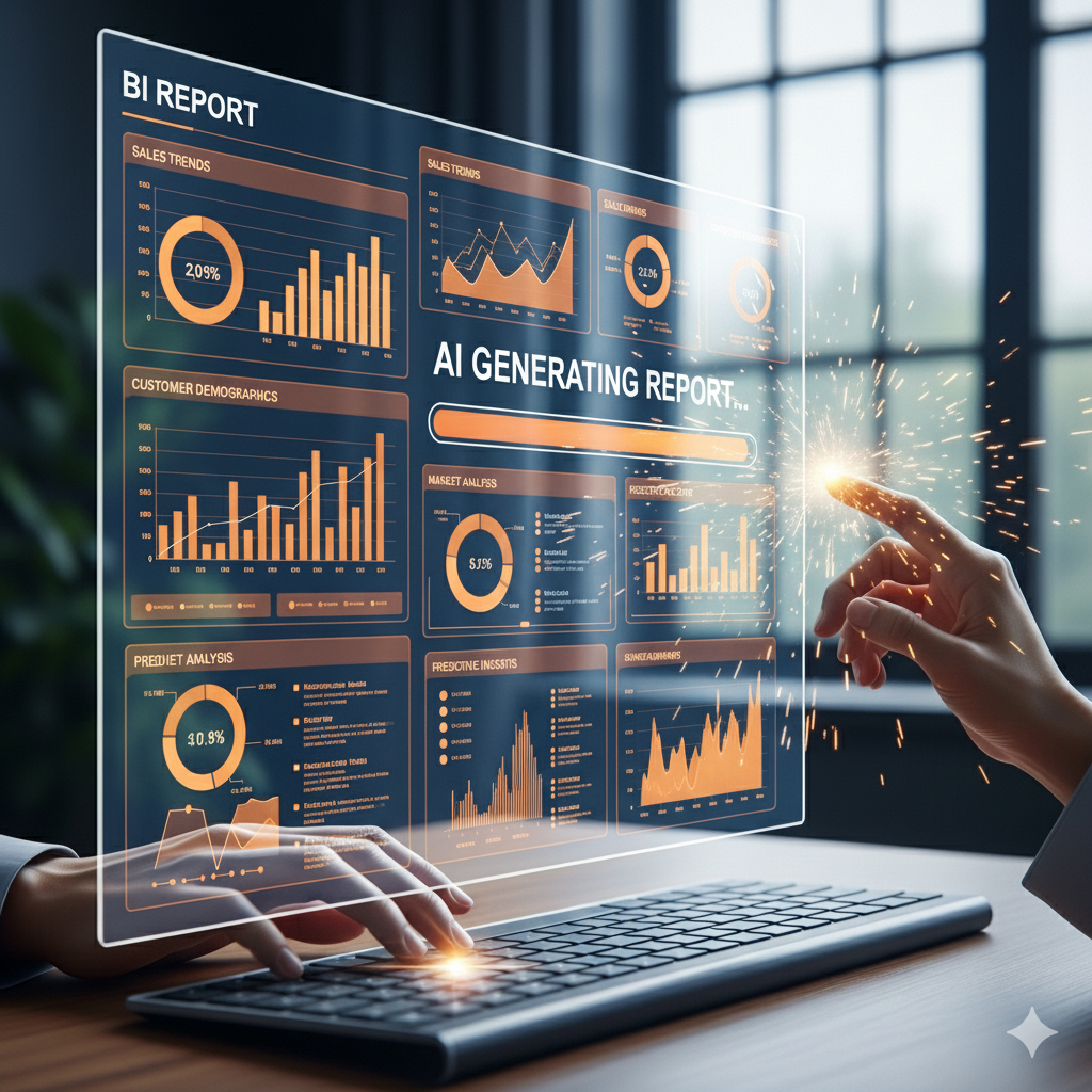 Genera informes de BI con inteligencia artificial | Agatah